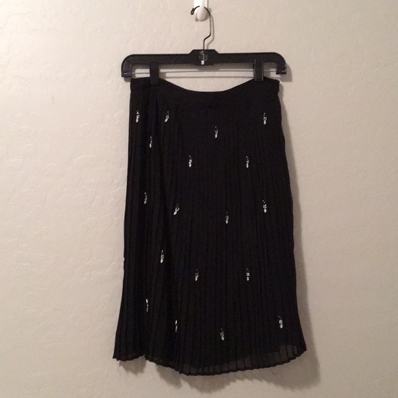 Nordstrom pleated and beaded midi skirt - Picture 1 of 2