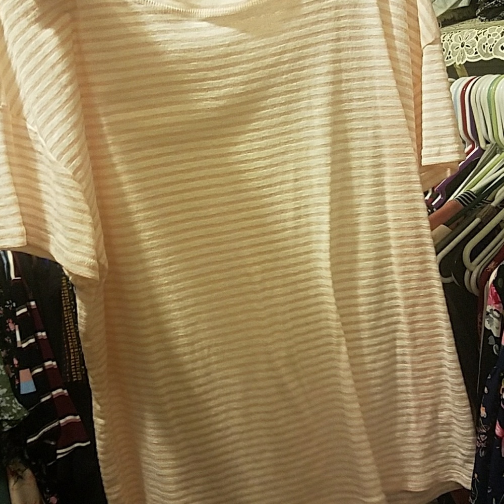 Pacsun pink white stripes