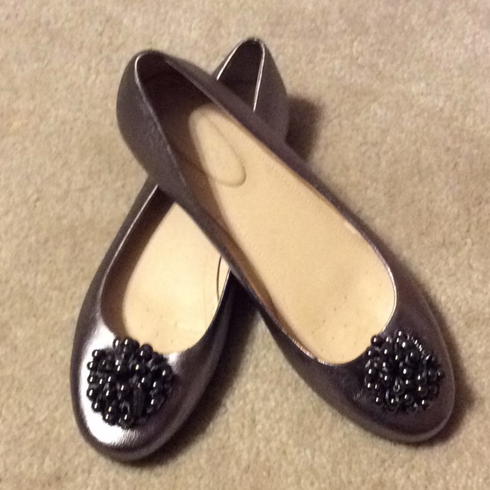 CUTE CALVIN KLEIN FLATS -  Pewter
