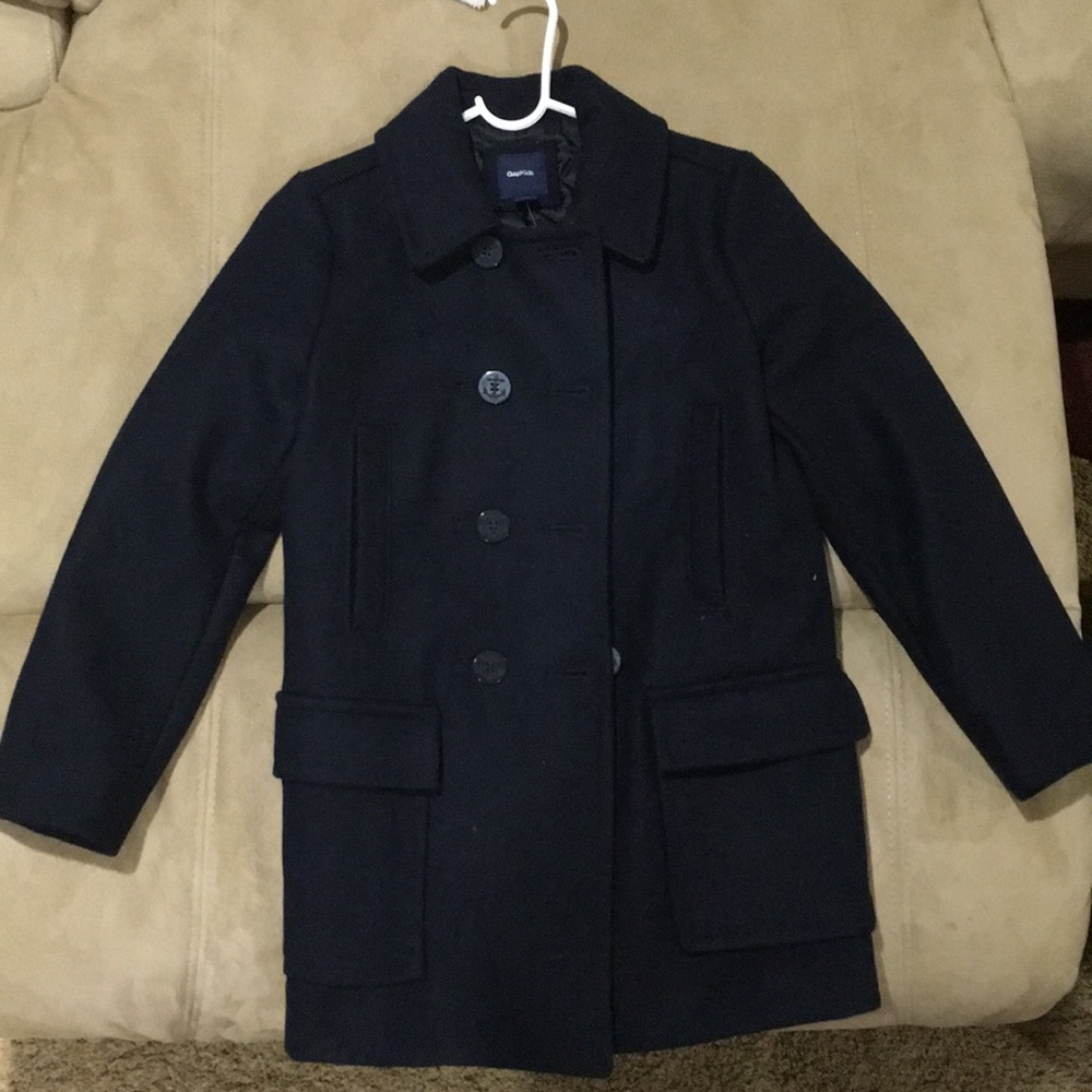 Navy winter pea coat🎄