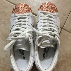Adidas rose gold metal toe limited edition