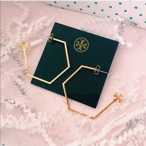 Tory Burch hexagon hoops