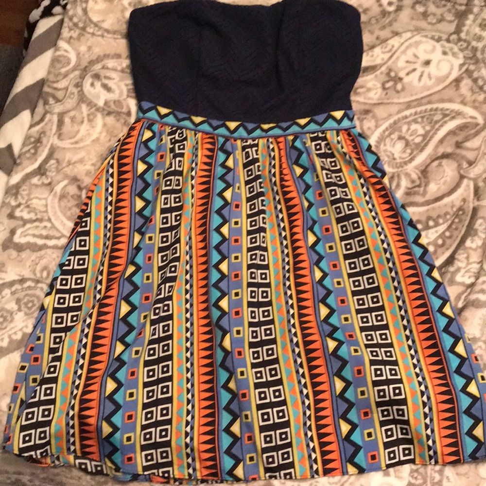 Strapless summer dress