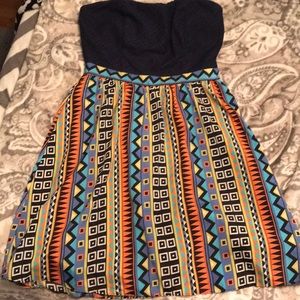 Strapless summer dress