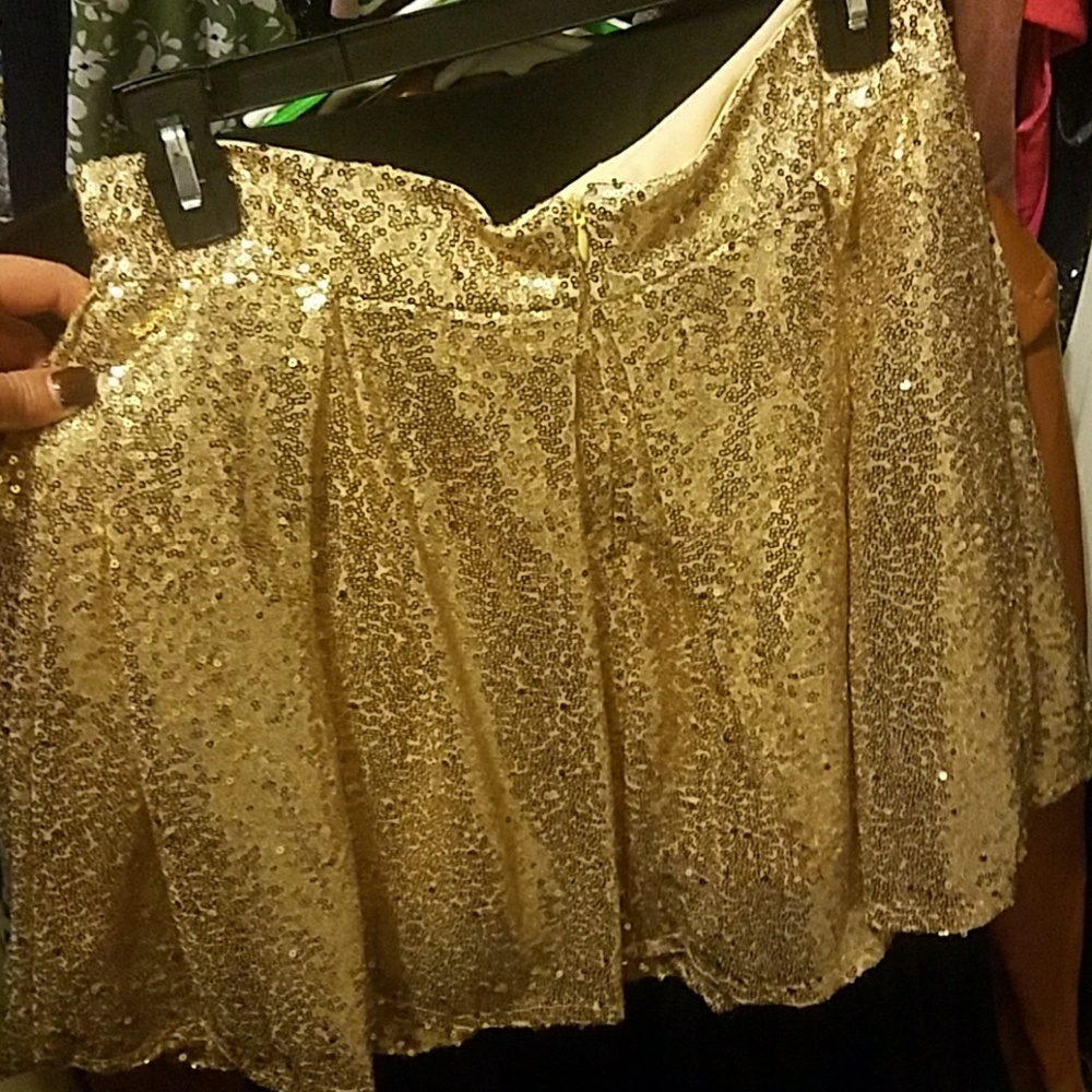 Gold Sequin skirt