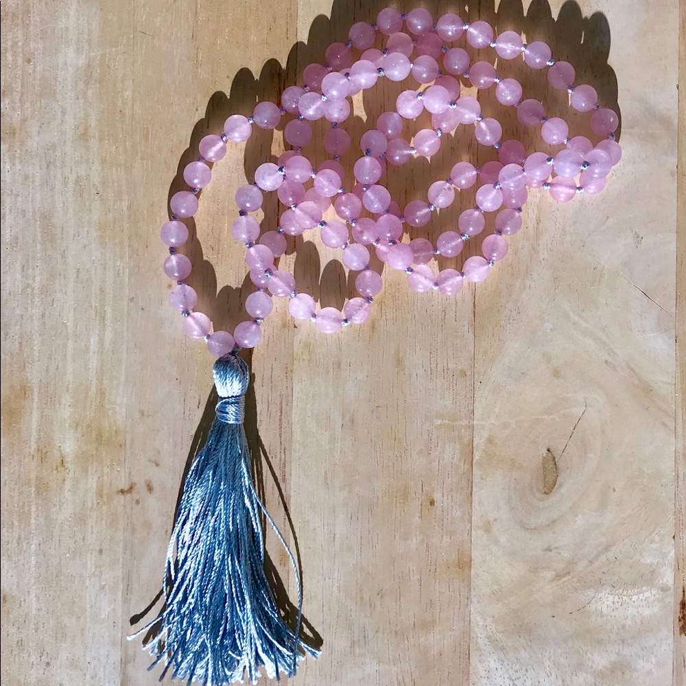 ⭐️NEW⭐️ Rose Quartz Mala Necklace 📿
