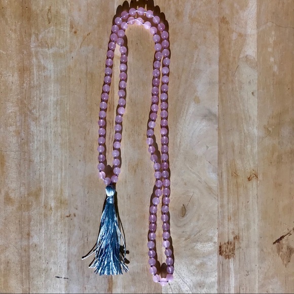 ⭐️NEW⭐️ Rose Quartz Mala Necklace 📿 - Picture 2 of 3