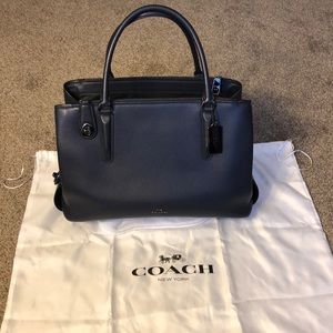 Coach Brooklyn Carryall 34 - Navy Blue - Handbag
