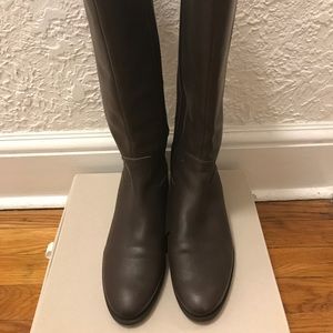 Cole haan brown leather riding boots 9.5