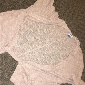 3/4 Sleeve Light Pink Cardigan