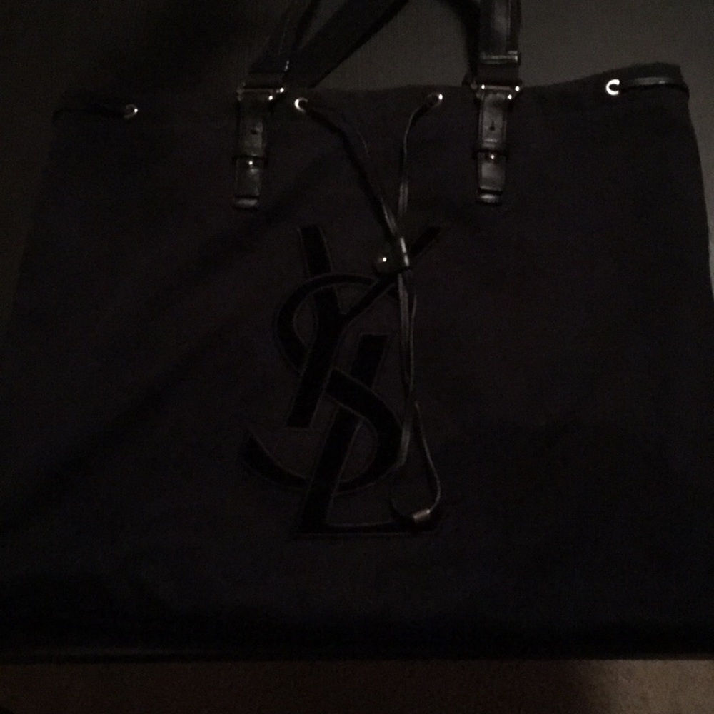 YSL Black canvas bag
