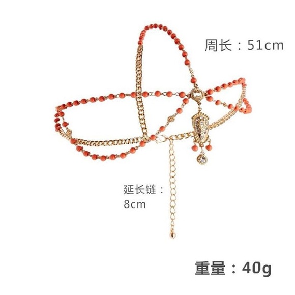 Metal Head Chain Jewelry Headband Head Piece - Picture 4 of 4