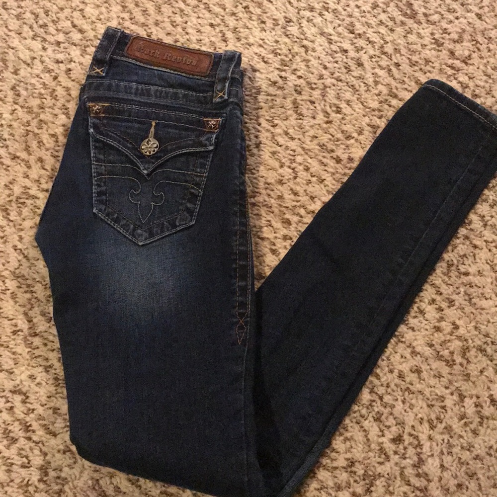Dark jean Rock Revival skinny