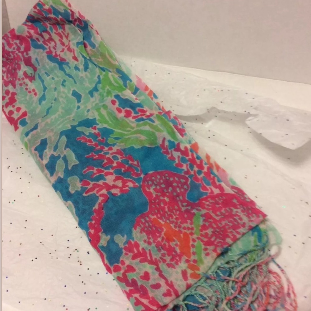 Lilly Pulitzer Lets Cha Cha Mufree Scarf NWOT - Picture 4 of 6