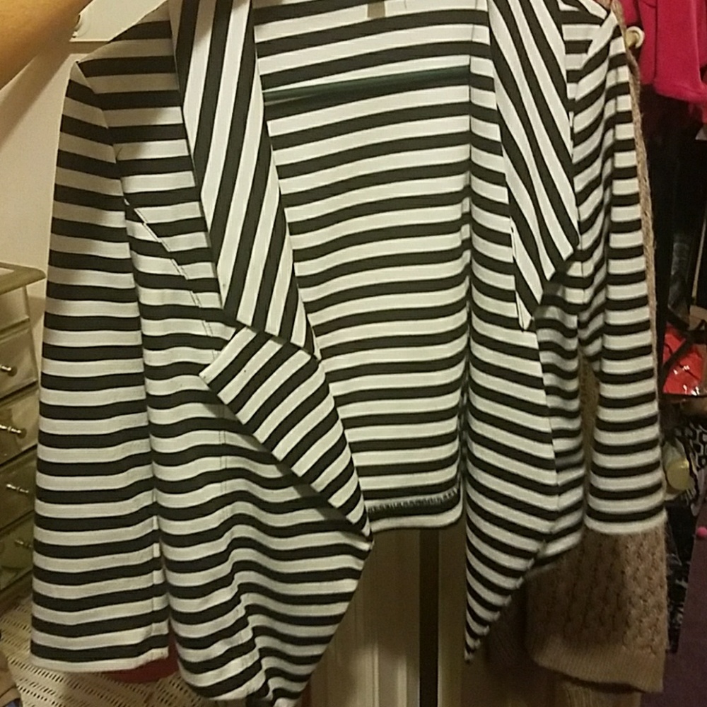 Striped Crop Blazer