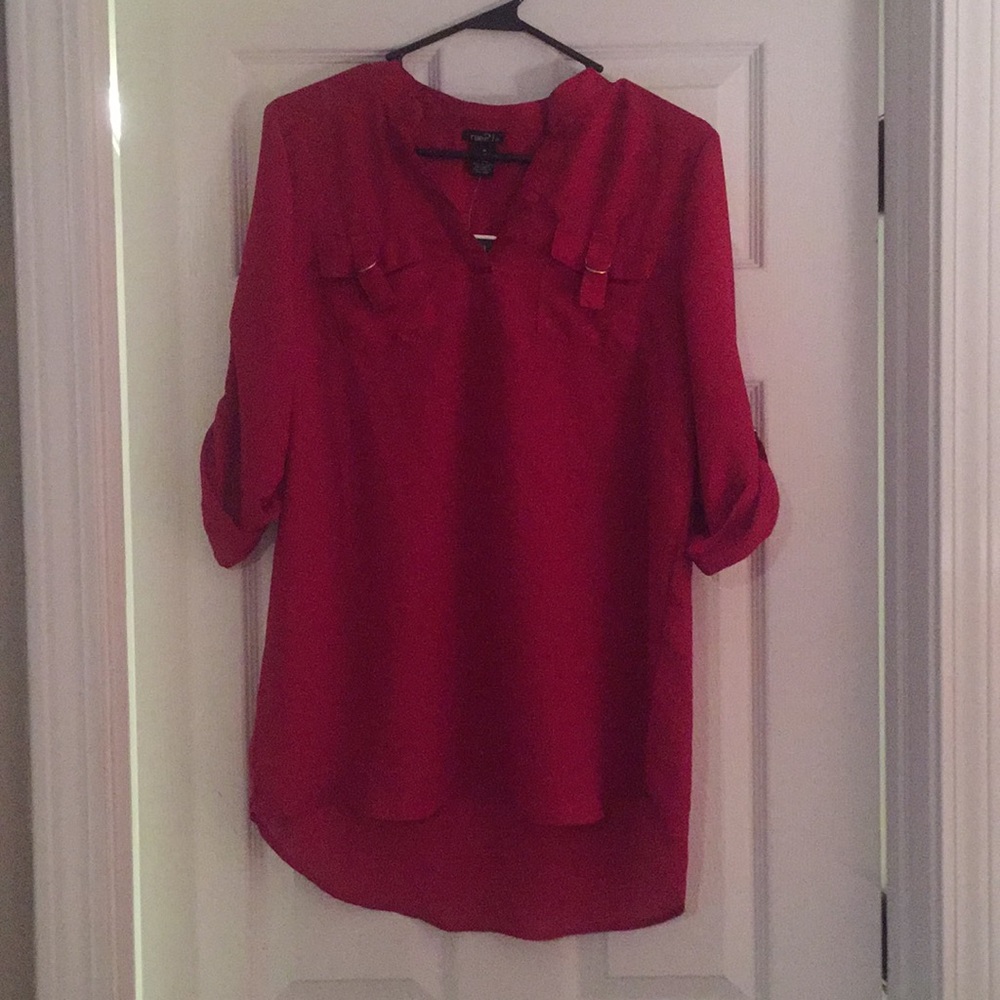 Red tunic/top