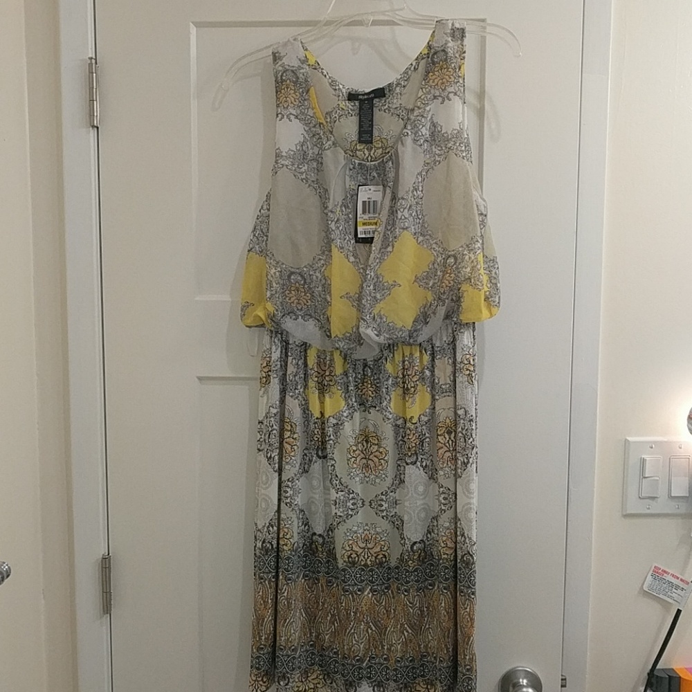 NWT Style & Co Bali Style Yellow Dress