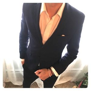 Skinny Fit H&M Blue Suit