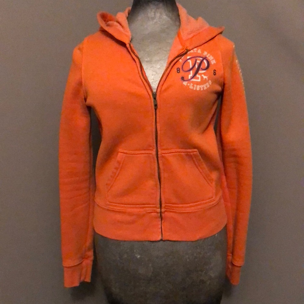 Pink zip up hoodie