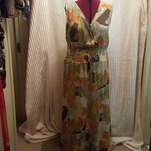 Floral print maxi dress