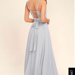 Carte blanche light grey maxi dress