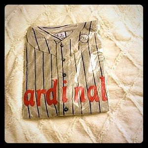 STL Cardinals T-shirt grey white red Brand New!