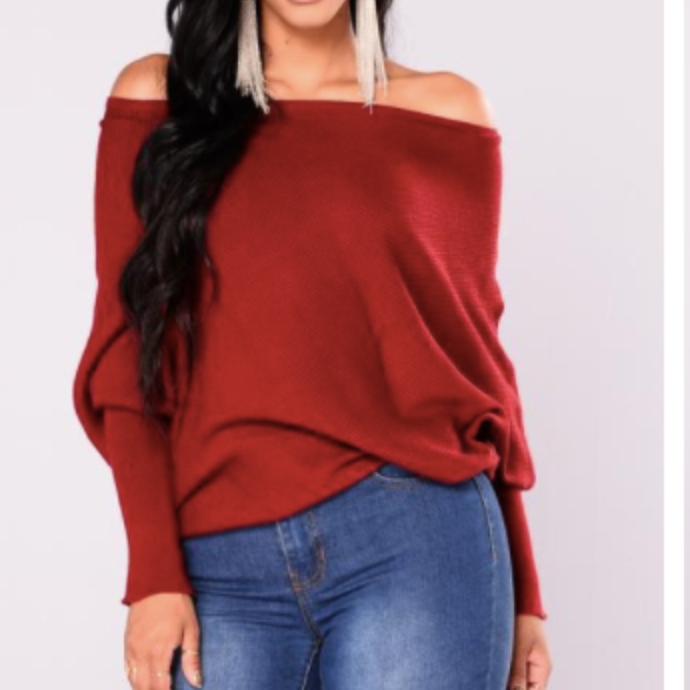 Fashion Nova Off the Shoulder Sweater