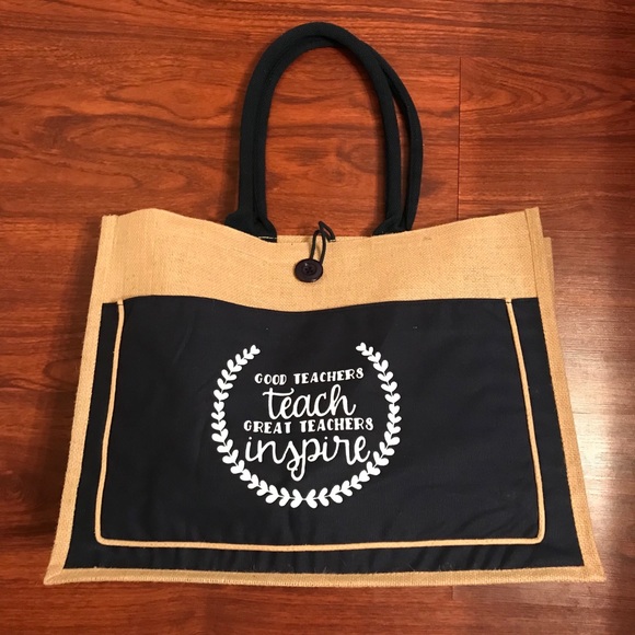 Handbags - Canvas teacher tote bag