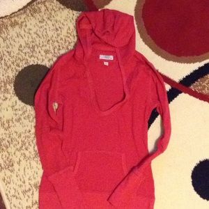 SO red thermal long sleeve with hood