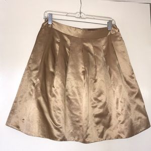 Club Monaco A-Line Gold Skirt with Pockets