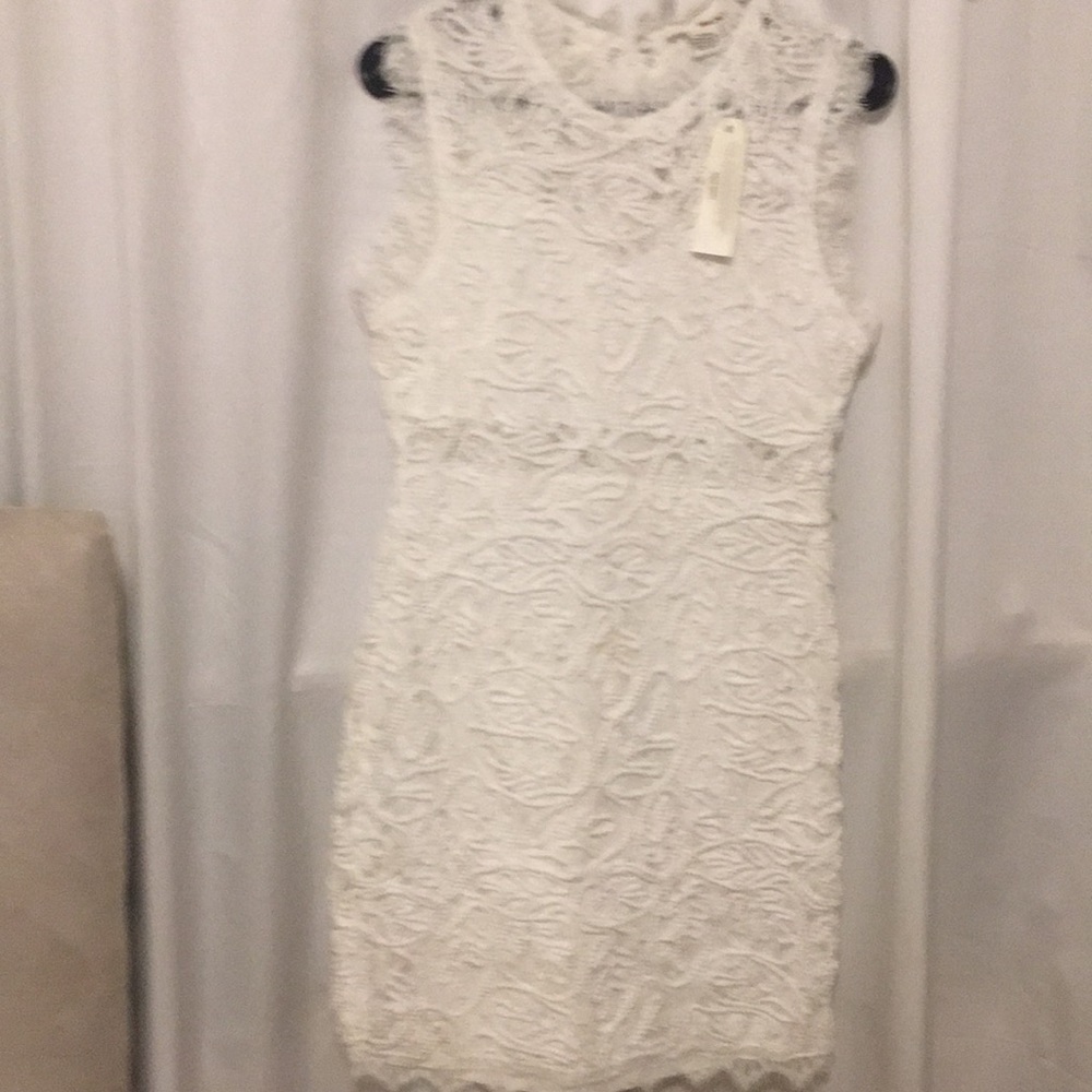 White lace dress