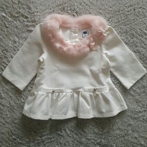 Janie & Jack girl 2T ruffle hem sweater