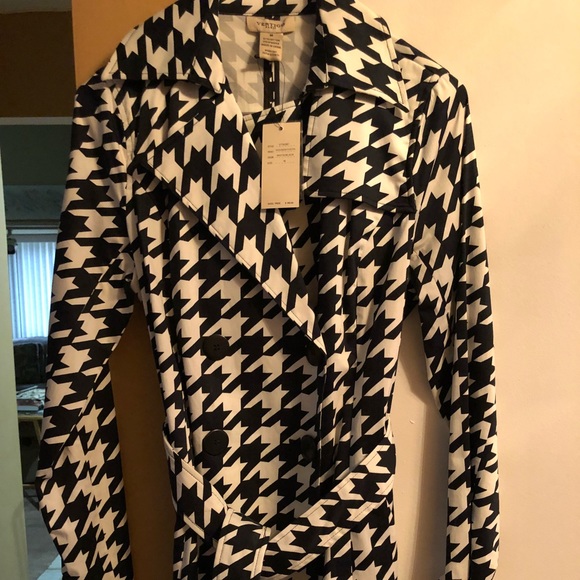 Coats | Houndstooth Raincoat | Poshmark