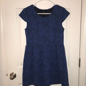 Blue floral Print Dress