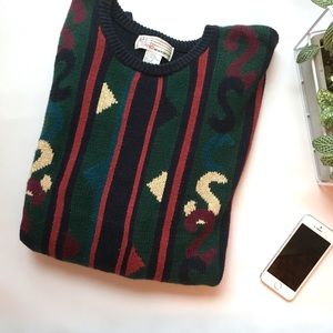 Abstract vintage Christmas sweater