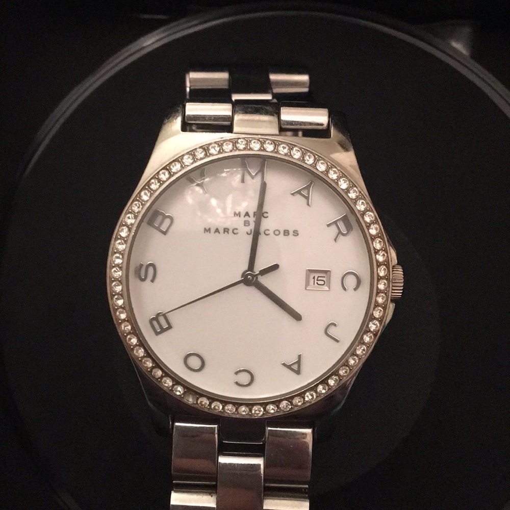 Marc Jacobs Oversized Silver Watch