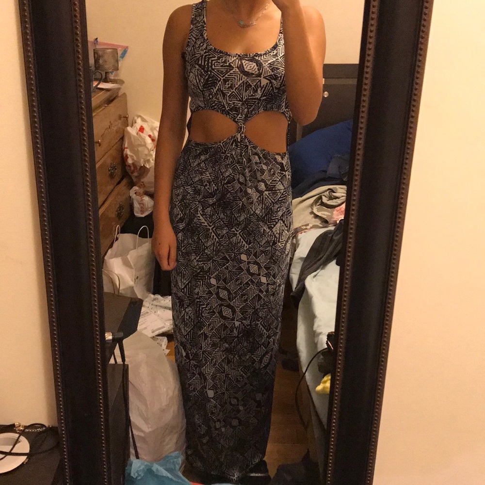 Material Girl cutout Maxi Dress