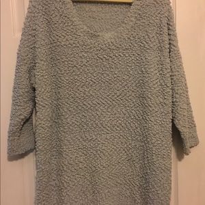 Baby blue soft sweater tunic in XL