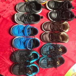 Nike , KD Nike, Toms , air Jordan, Clark’s rainbow
