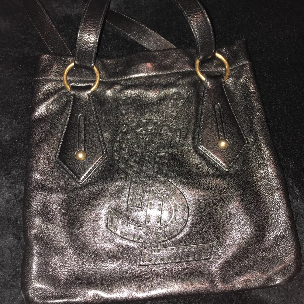 YSL small authentic black handbag