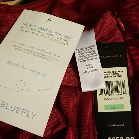 💋NWT Bluefly Red Dress💋 - Picture 7 of 8