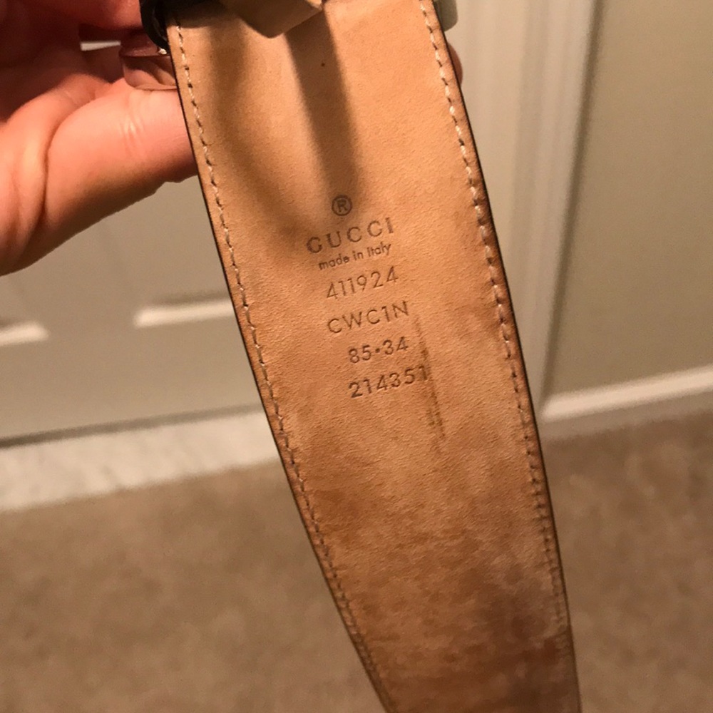 Guccissima Leather belt with interlocking G buckle