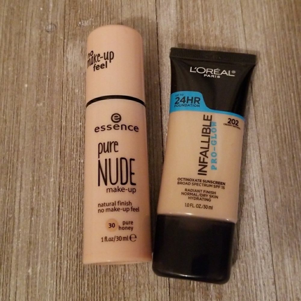 Foundation Bundle 💜 Loreal Pro Glow, Essence Pure