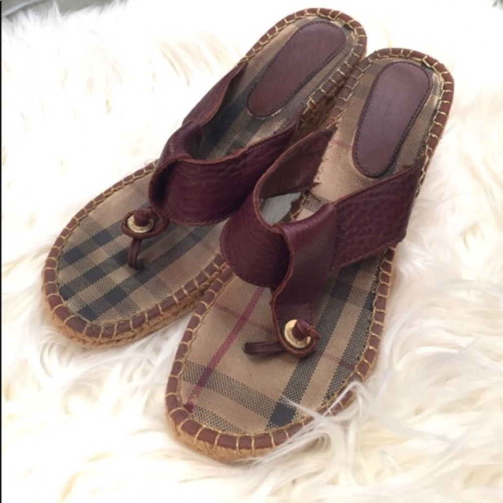 Burberry Wedge Sandal Heels