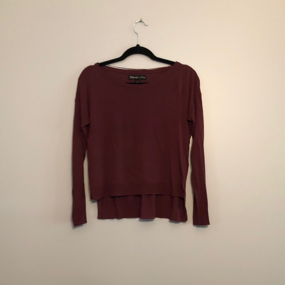 Elizabeth & James Maroon Sweater