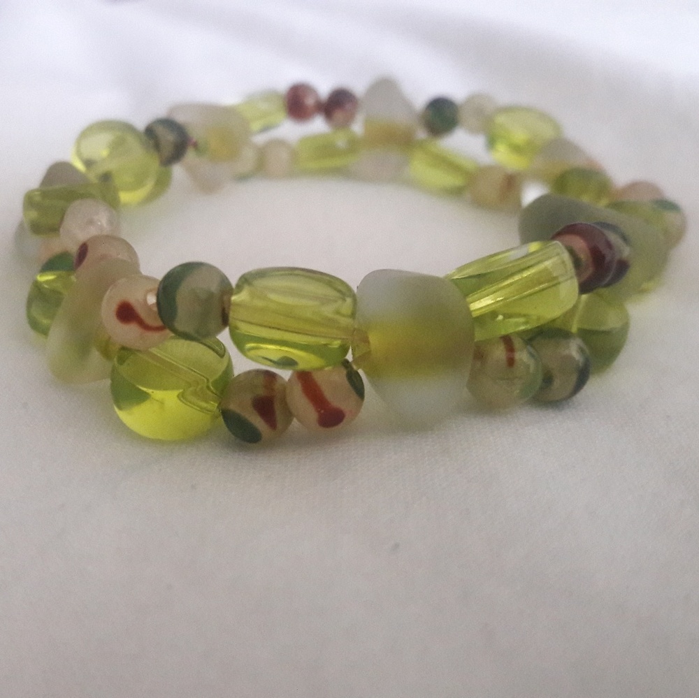 Sea Green Agate bead bracelet