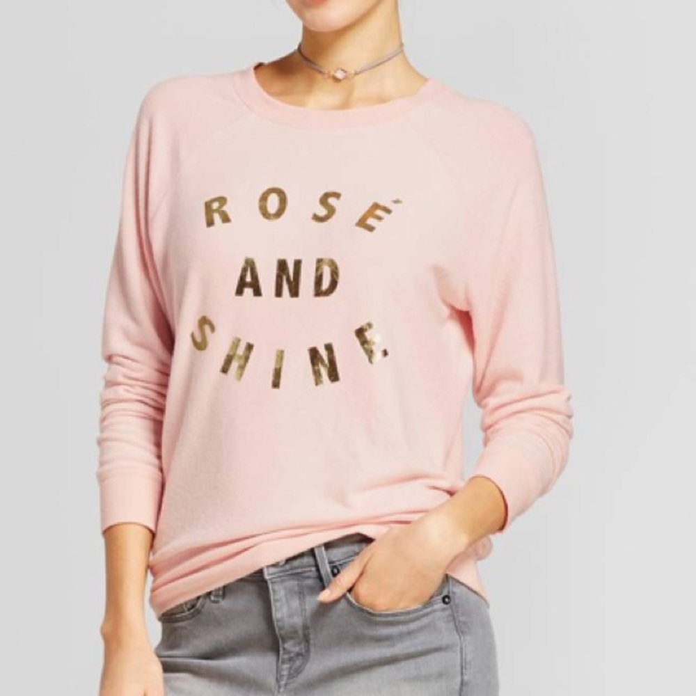 Rosé and Shine Sweater NWT