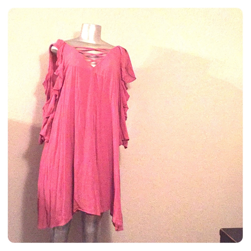 Mid ruffle dress