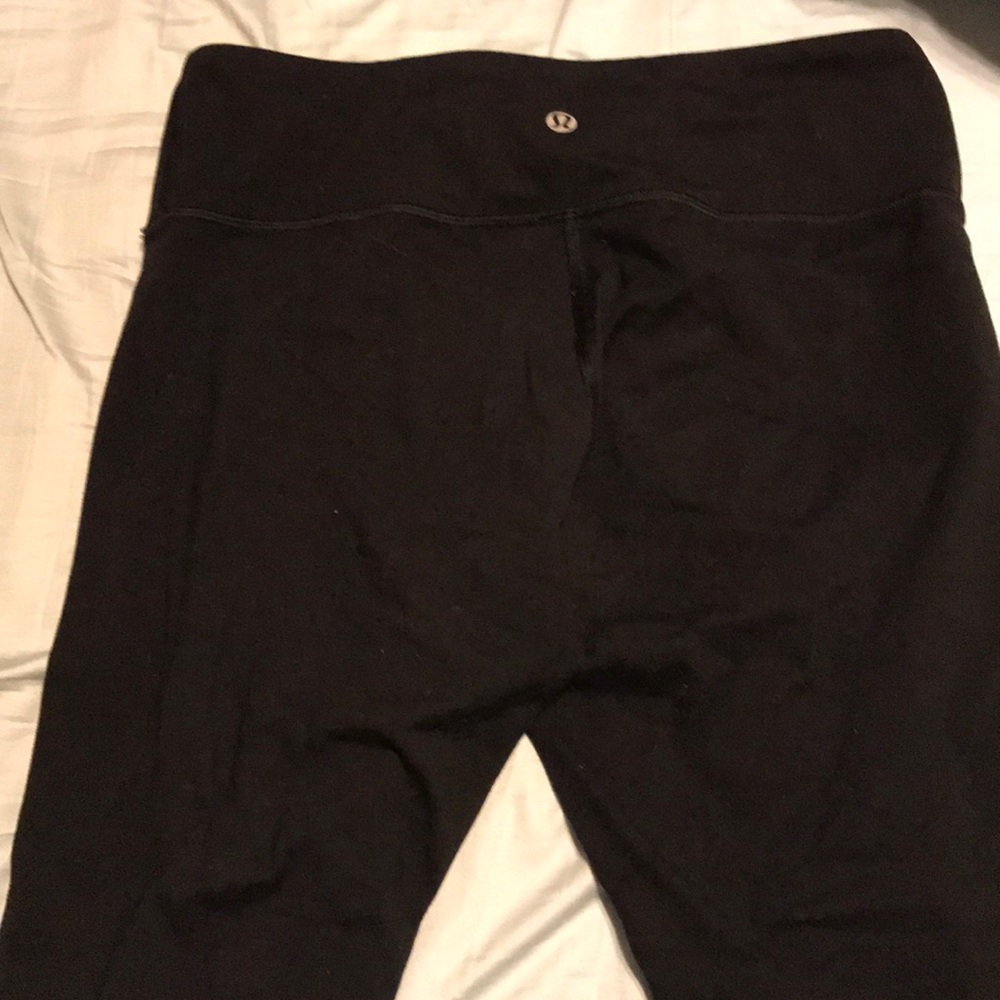 Black Lulu full luon length tights size 8!