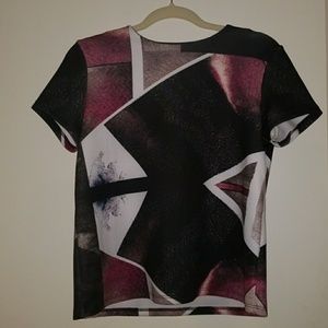 NWOT Designer Angelys Balek Photographic Blouse